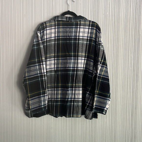 Plus size green Old Navy flannel pajama set - Picture 4 of 8